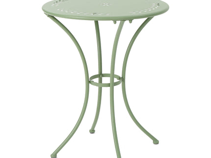 Ambrosia - 3 Piece Bistro Set With Leaf Motifs Top And Seat