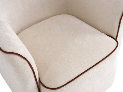 360° Swivel Accent Chair With Flared Arms