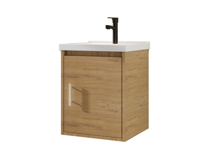 Floating Bathroom Vanity Combo, Wall Mounted Cabinet With Sink & Soft Close Doors For Small Bathrooms