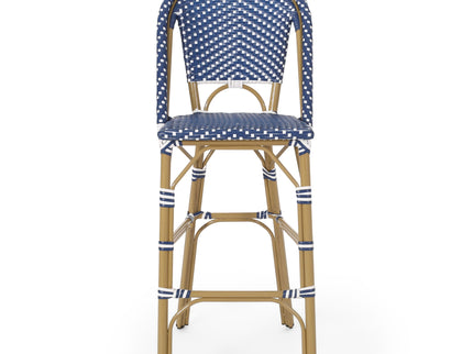 Outdoor Pe Rattan French Barstool Set