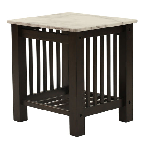 3 Piece Occasional Table Set, 1 Coffee Table And 2 End Tables, Open Storage Design - Walnut