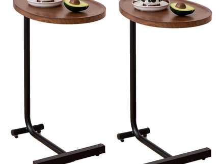C-Shaped Side Table, Small Sofa Table For Cough, Bedroom