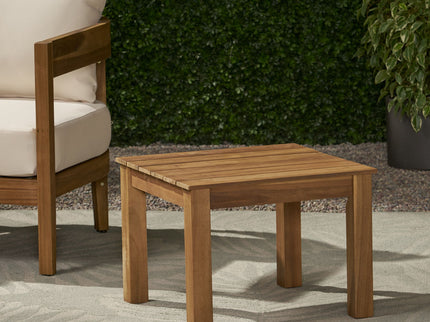 Halcyon - Outdoor Side Table With Slat Design