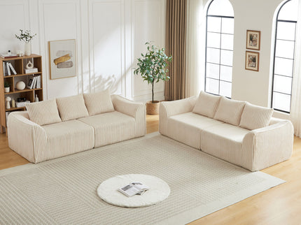 Minimalist Set With Curved Lines & Gently Sloped Backrest
