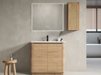 Freestanding Bathroom Vanity With Sink And 2 Soft Close Doors