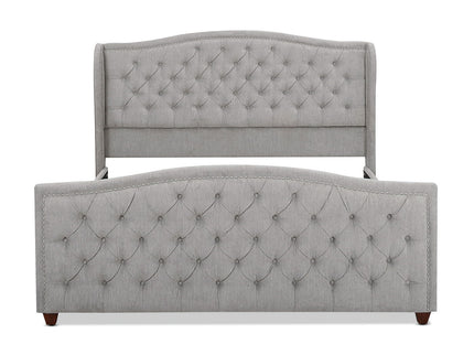 Marcella - Upholstered Shelter Headboard Bed Set