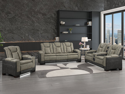 Bruno - Power Reclining Living Room Set With LED Lighting