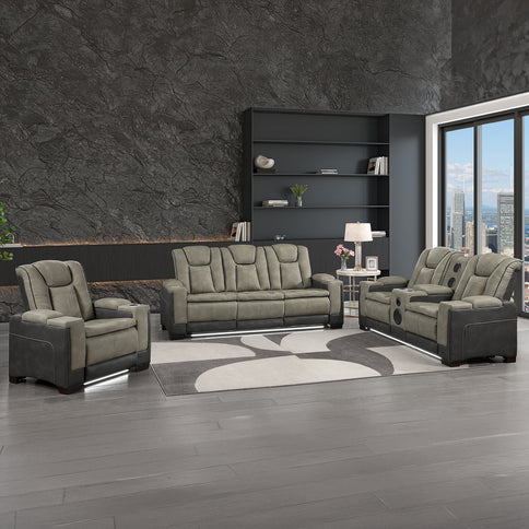 Bruno - Power Reclining Living Room Set With LED Lighting