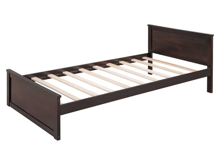 Loft Bed With A Twin Size Standalone Bed, Shelves, Desk, And Wardrobe