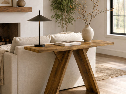 Console Table With V - Shaped Base