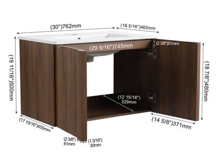 Floating Bathroom Vanity With Sink Combo
