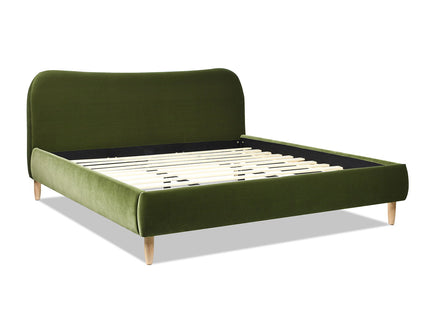 Roman - Curved Headboard Upholstered Platform Bed