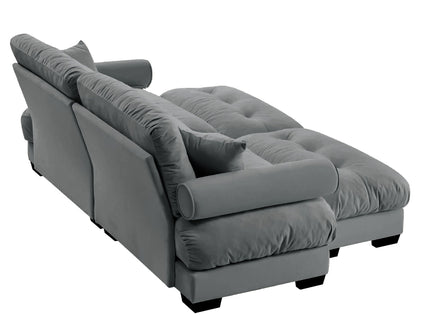 Super Comfort Oversized Modular Sectional Sofa With Movable Ottoman