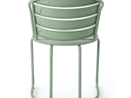 3 Piece Elegant Outdoor Bistro Set With 2 Chairs And Oval Table