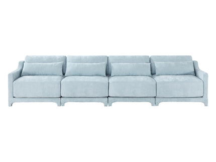 Elegant Sofa With Ergonomic Design And Lumbar Pillows