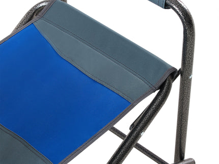 Padded Folding Outdoor Chair With Storage Pockets, Lightweight Oversized Directors Chair For Indoor, Outdoor Camping, Picnics And Fishing