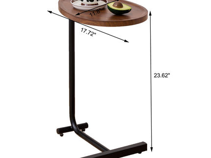 C-Shaped Side Table, Small Sofa Table For Cough, Bedroom
