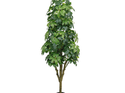 Realistic Faux Tree With Lifelike Foliage For Indoor And Outdoor Use - Green