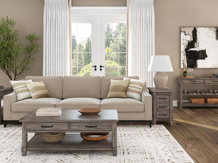 Console Table With Wine Bottle Storage Storage Drawers - Gray