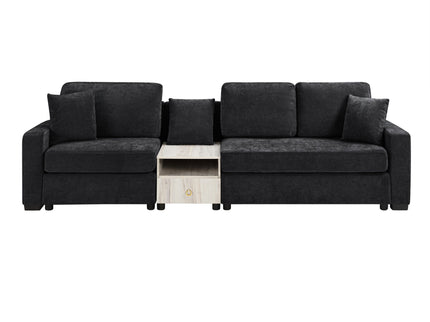 Modular Sofa Couch With Storage Armrest And Center Console