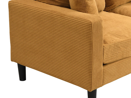 Modern Upholstered 2 Piece Sofa Set With 3 Seater And 2 Seater