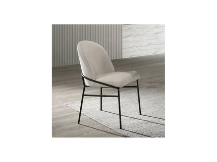 Lark - Side Chair (Set of 2) - Black / Cream