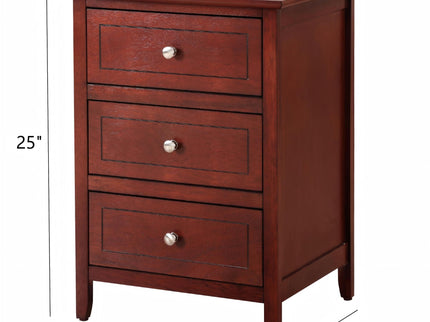 Dove Tailed Drawers 3 Drawer Nightstand