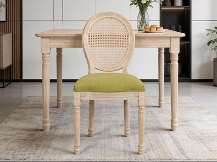 French Country Dining Chairs & Round Back (Set of 2)