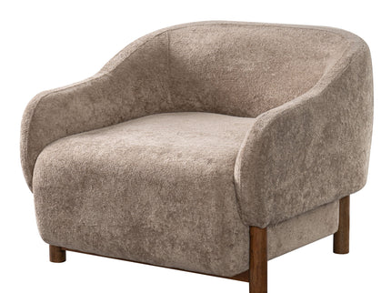 Modern Accent Chair With Recessed Arms And Tight Back