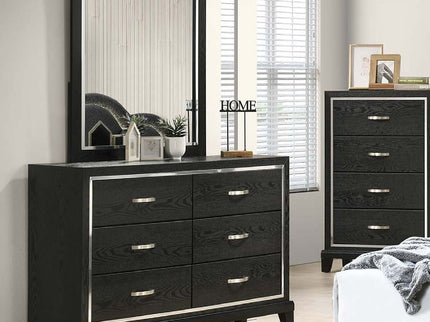 1 Piece Dresser With Tapered Legs Furniture - Black