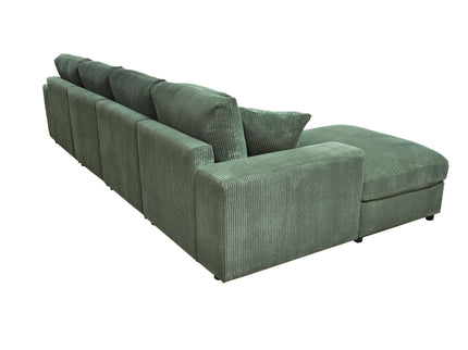 Sectional Sofa With 2 Ottomans And Toss Pillows