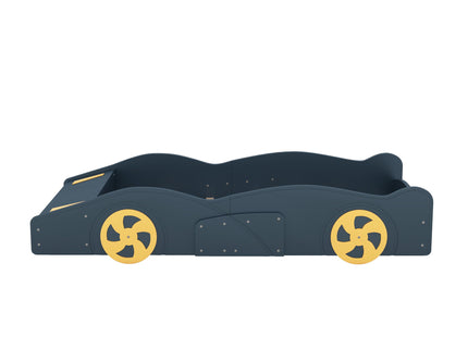 Race Car Shaped Platform Bed With Wheels And Storage