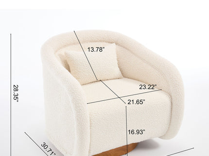 Swivel Accent Chair With 360 Degree Rotating