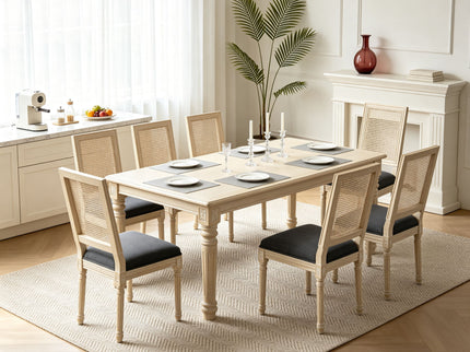 Dining Chairs With Square Back (Set of 2)