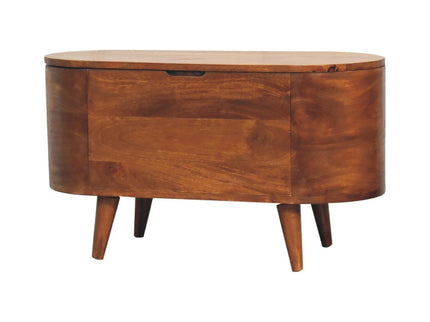 Rounded Lid Up Blanket Box
