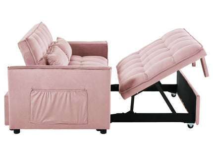 3 In 1 Pull Out Couch Convertible Sofa Bed With Reclining Backrest