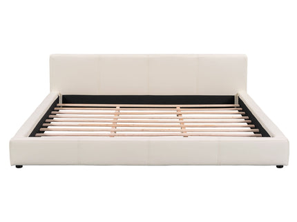 Stylish Upholstered Bed With Birch Wood Frame
