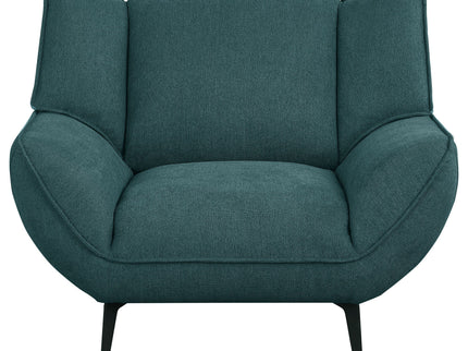 Grenada - Upholstered Flared Arm Accent Chair - Teal Blue