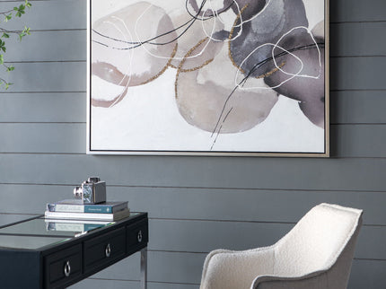 Large Modern Oil Painting, Hand Painted Abstract Watercolor Texture - Multicolor