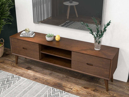 Adrian - TV Stand - Walnut Brown