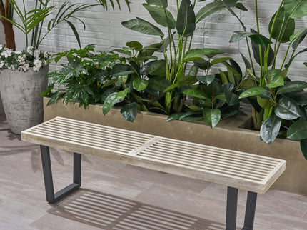 Intrinsic - Outdoor Dining Bench With Slat Top