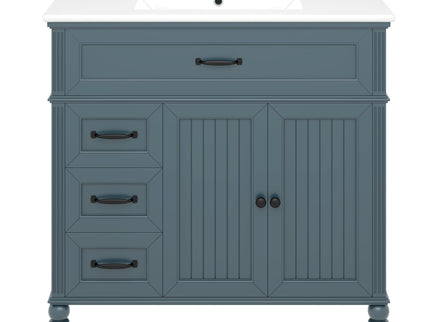 Bathroom Vanity With Sink, Freestanding Cabinet & Drawers