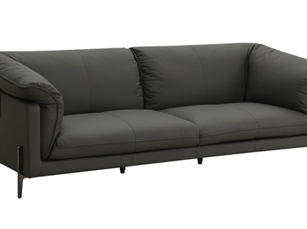 Tadi - Top Grain Leather Sofa - Black