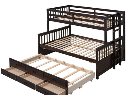 Bunk Bed With Twin Size Trundle And Drawers