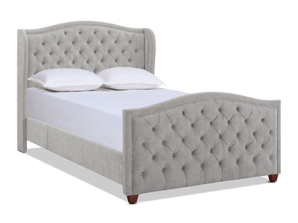 Marcella - Upholstered Shelter Headboard Bed Set