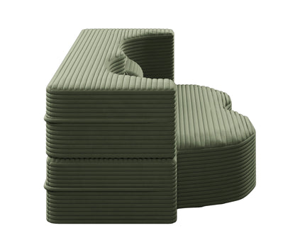 Convertible Foam-Filled Sleeper Sofa Bed With 2 Pillows