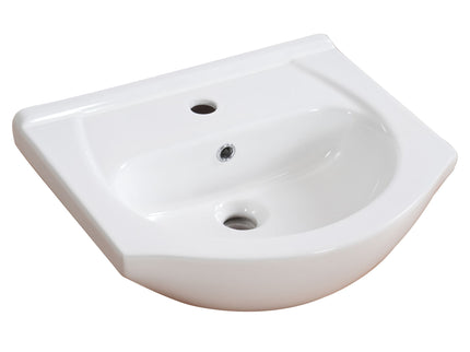 20" Bathroom Vanity With Bulged Sink, Freestanding Single Vanity Set, Soft Close Door