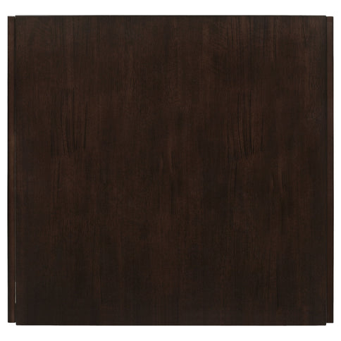 Dining Table With Drop Extension Leaf Table With Foldable Ends For Compact Spaces - Brown