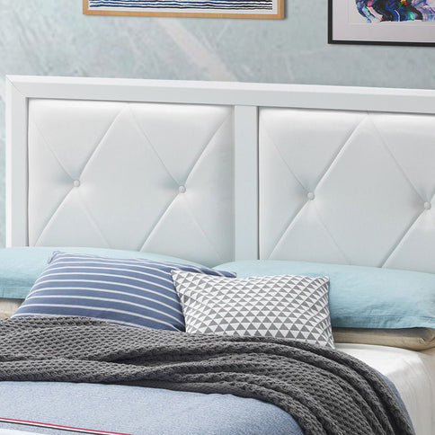 Padded Headboard Bed