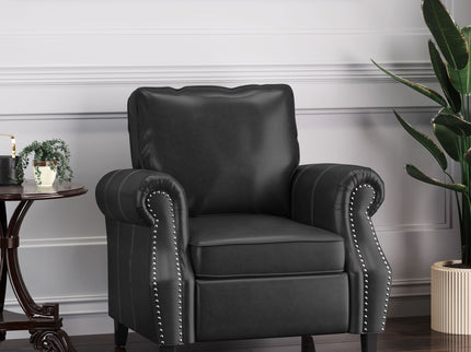 Contemporary Club Chair With Nailhead Trim And Rolled Armrests